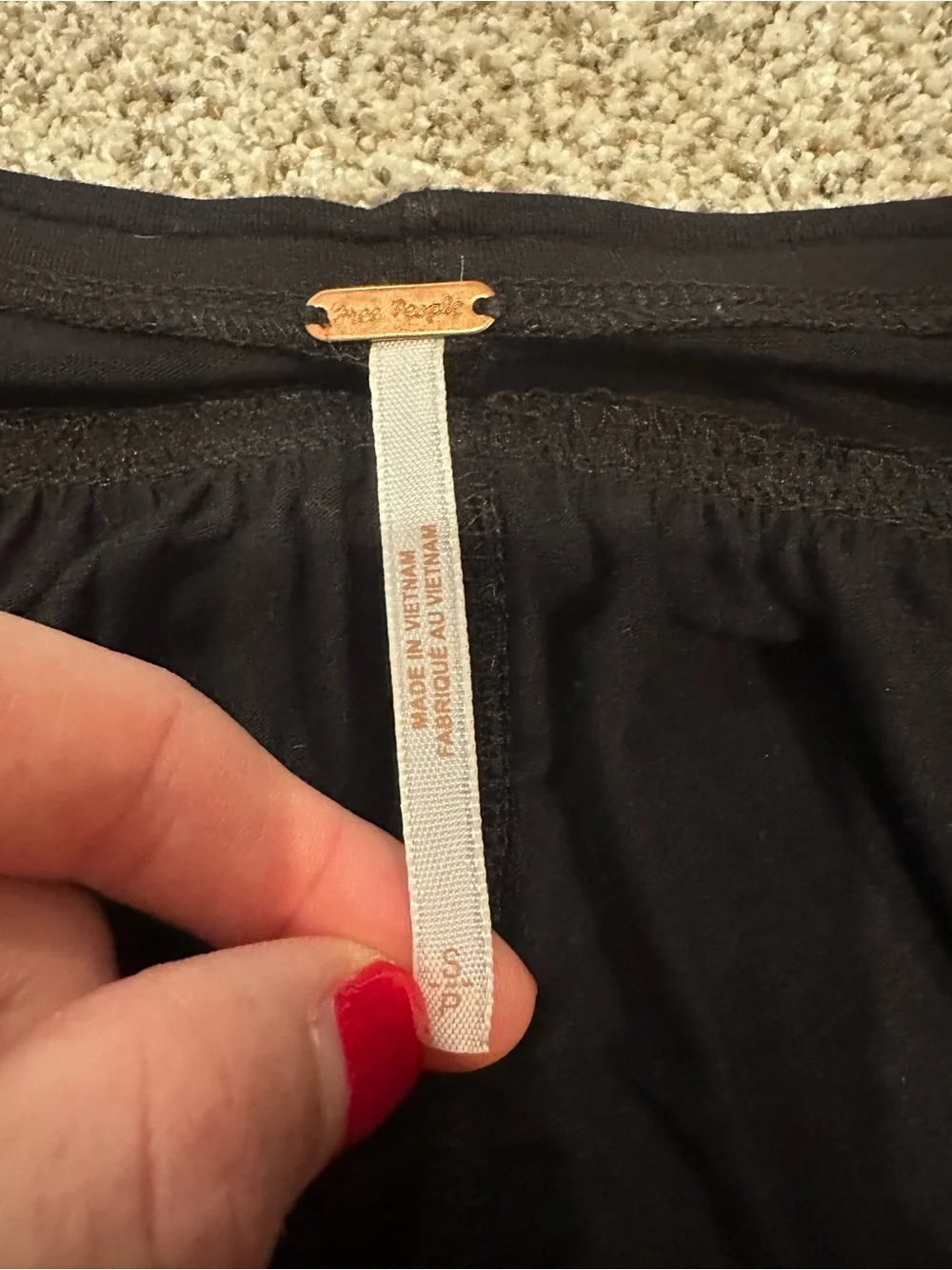 Free People lightweight black